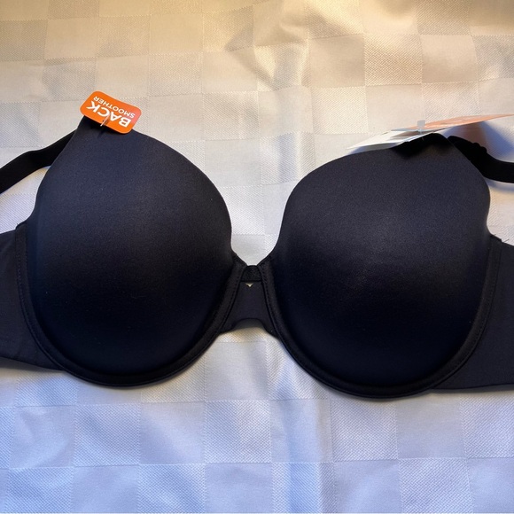Warner's Black Full Coverage Back Smoother Cloud 9 Underwire Bra, 38C - Picture 6 of 11